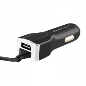 Qoltec Car charger | 12V-24V | 5V/3.4A | USB + micro USB