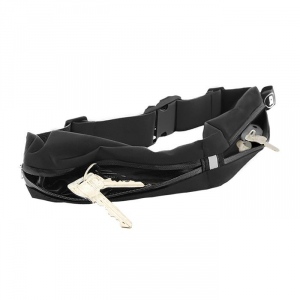 Qoltec Universal sports belt for smartphone/key | double | black