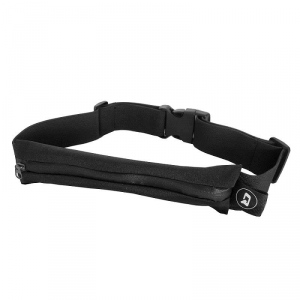 Qoltec Universal sports belt for smartphone/key | single pocket | black