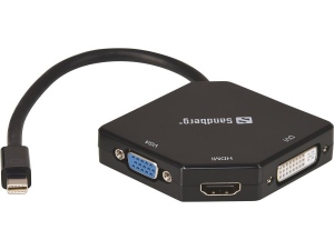 Sandberg Adapter MiniDP > HDMI+DVI+VGA
