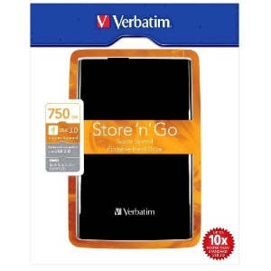 HDD Extern Verbatim Store -n- Go, 750 GB, USB 3.0, 2.5 Inch, Negru