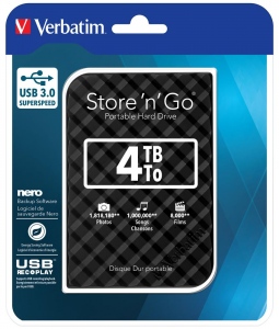 HDD Extern Verbatim Store -n- Go 4TB USB 3.0 2.5 inch