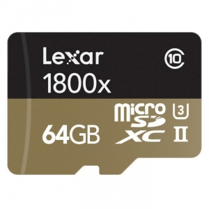 Card De Memorie Lexar 64GB MicroSDXC + Adaptor Clasa 10