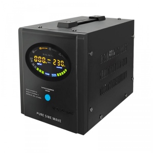 UPS Qoltec Inverter/ Emergency power supply Pure Sine Wave 500W 800VA LCD black