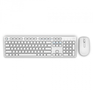 Kit Tastatura + Mouse Wireless Dell KM636  White