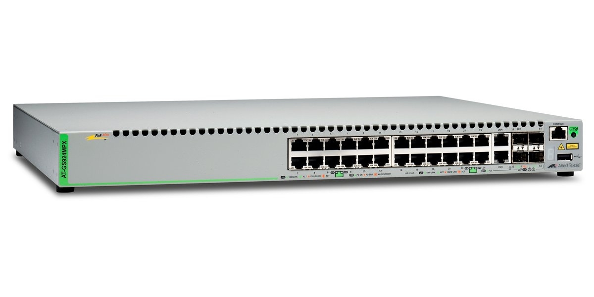 Switch Allied Telesis AT-GS924MPX-50 Poe 24 Porturi 10/100/1000 Mbps