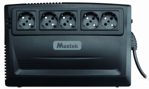 UPS Mustek 625VA POWERMUST 600 PLUS/375W 600-LED-LI-R10 