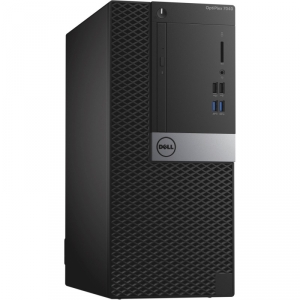 Sistem Desktop Dell Intel Core i7-7700 16GB DDR4 256GB SSD Integrated Intel(R) HD Graphics Windows 10 Pro Black