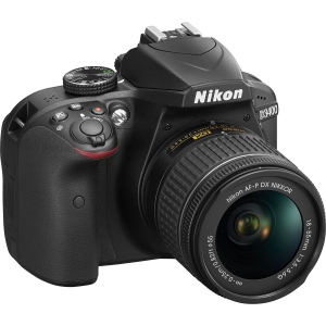 Aparat Foto Digital DSLR Nikon D3400 Kit AF-P 18-55mm VR BF2017 Fatbox Negru