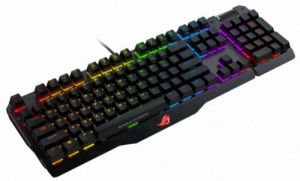 Tastatura Cu Fir Asus Mechanical Gaming KB Rog Strix Flare Iluminata, Led Multicolor, Neagra