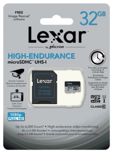 Card De Memorie Lexar High Endurance 32GB Clasa 10