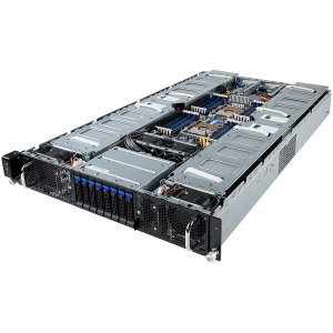 Server Rackmount Gigabyte G291-280, 2nd Gen. Intel Xeon Scalable and Intel Xeon Scalable, Supports up to 8 x double slot GPU, 24 x DIMMs, 2 x 10Gb/s BASE-T LAN, 8 x 2.5