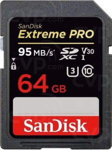 Card De Memorie Sandisk Extreme Pro SDXC 64GB Clasa 10 Negru