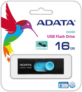 Memorie USB Adata UV220 16GB Black-Blue
