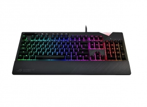 Tastatura Cu Fir Asus XA01 ROG STRIX FLARE/RD/US, Iluminata, Led Multicolor, Neagra