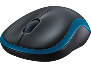 Mouse Wireless Logitech M185 Optic Negru/Albastru