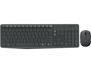 Logitech MK235 Wireless Keyboard and Mouse Combo, GREY, US
