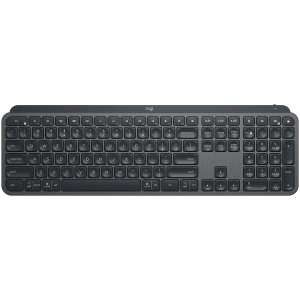 LOGITECH MX Keys for Mac Advanced Wireless Illuminated Keyboard - SPACE GREY - US INT-L - 2.4GHZ/BT - EMEA