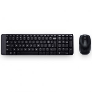 Kit Tastatura + Mouse Wireless Logitech MK220, Black