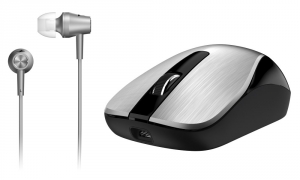 Kit Mouse + Casti Genius MH-8015 Silver