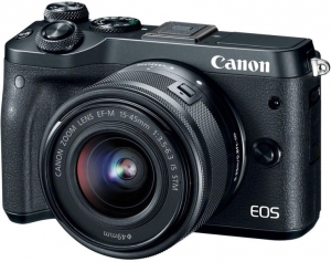 Aparat Foto Digital Compact Canon EOS M6 EF-M 15-45MM Negru