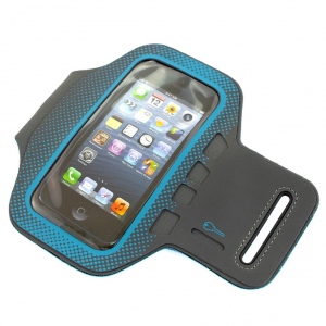 PowerNeed Sunen Sporturi cutie pentru alergÄƒtori - iPhone SE, negru-albastru