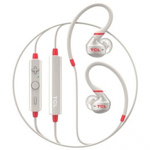 TCL In-ear Bluetooth Sport Headset, IPX4, Frequency of response: 10-22K, Sensitivity: 100 dB, Driver Size: 8.6mm, Impedence: 16 Ohm, Acoustic system: closed, Max power input: 20mW, Bluetooth (BT 5.0) & 3.5mm jack, Color Crimson White
