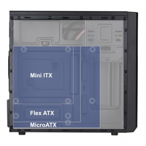 Carcasa Akyga Micro ATX Case AK17BK 2x USB 3.0 w/o PSU