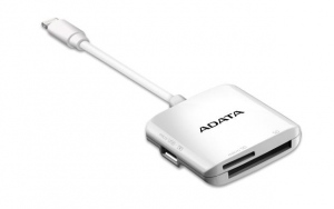 ADATA Lightning Card Reader Plus AI910,3-Way share&backup across iOS/Android/Win