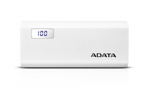 ADATA P12500D Power Bank, 12500mAh, white
