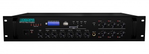 Amplificator 120W cu mixer, 6 zone, USB/SD/Tuner, 4Mic si 3AUX, 100V & 4-16 Ohmi, DSPPA AUDIO MP310U