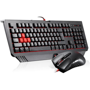 Kit Tastatura + Mouse Cu Fir A4Tech Bloody B1500 Negru