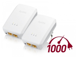 PLA-5206 V2 Kit x 2 | Rata transfer 1000 Mbit/s | Raza actiune 300 m | 1 x 10/100/1000 RJ-45 | Ideal pentru Smart TV si jocuri online | QoS- Calitate Streaming crescuta | 128 bit