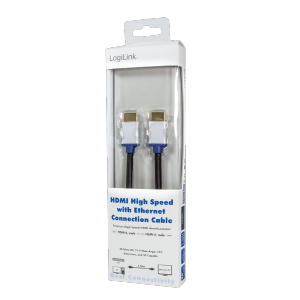 LOGILINK -  Ethernet Cable, HDMI A Male to HDMI A Male, lungime 2 m