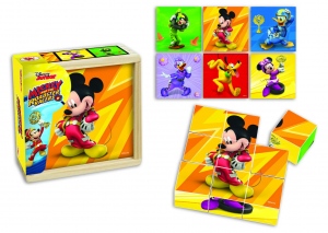 Mickey și piloții de curse- Puzzle din c