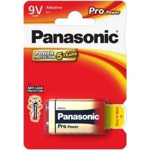 Panasonic Pro Power Alkaline battery 6LR61/9V, 1 Pc, Blister