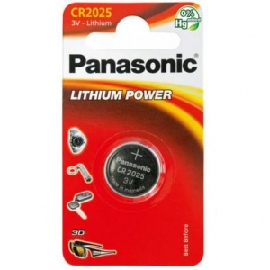 Panasonic Lithium Power Lithium Battery CR2025, 1 pc, Blister