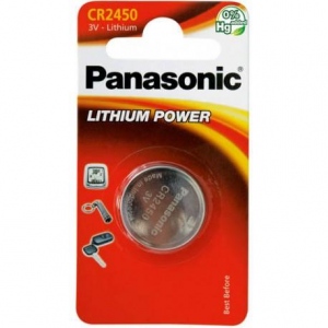 Panasonic Lithium Power Lithium Battery CR2450, 1 pc, Blister