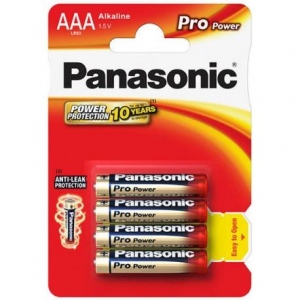 Panasonic Pro Power Alkaline battery R03/AAA, 4 Pcs, Blister