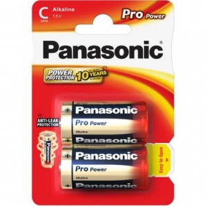 Panasonic Pro Power Alkaline battery LR14/C, 2 Pcs, Blister