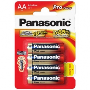 Panasonic Pro Power Alkaline battery LR6/AA, 4 Pcs, Blister