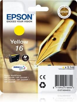 Cerneala Epson T1624 galben DURABrite | 3,1 ml | WF-2010/25x011
