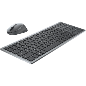 Kit Tastatura + Mouse Wireless Dell Multi-Device  KM7120W - US International, Grey