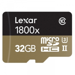Card De Memorie Lexar 32GB MicroSDHC + Adaptor Clasa 10 Black