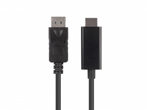 Cablu DisplayPort v.1.1 la HDMI, 3 m, CA-DPHD-11CC-0030-BK, Lanberg
