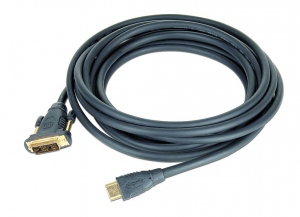 Gembird HDMI to DVI male-male cable with gold-plated connectors