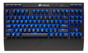 Tastatura Wireless Corsair Mechanical Gaming - Cherry MX Red , Iluminata, Led Albastru Neagra