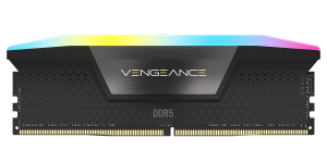 DDR Corsair - gaming Vengeance RGB, DDR5, 32GB (2x16GB), DDR5 5600, C38, 1.4V, Intel XMP, Negru 