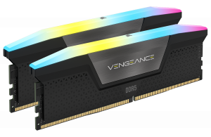 Vengeance RGB 64GB, DDR5, 5200MHz, CL40, 2x32GB, 1.25V, Negru