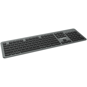 Multimedia  bluetooth 5.1 keyboard  MAC Version,104 keys, slim design with low profile silent keys,US layout ,Size 439.4*135.3mm* 23.2mm,526g